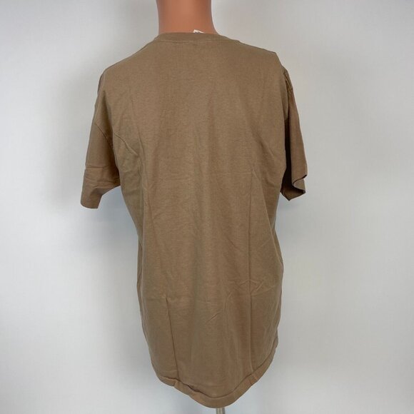 Vintage 90s Hollywood T Shirt Mens Size L Brown California Movie Theme Made USA - Picture 4 of 5